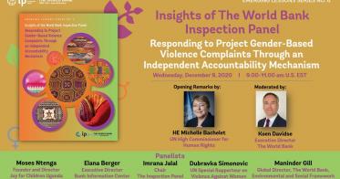 Embedded thumbnail for Emerging Lessons Series No. 6-Insights of the World Bank Inspection Panel: Responding to Project Gender-Based Violence Complaints Through an Independent Accountability Mechanism
