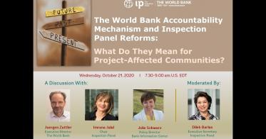 Embedded thumbnail for World Bank Accountability Mechanism and Inspection Panel Reforms: Virtual Discussion